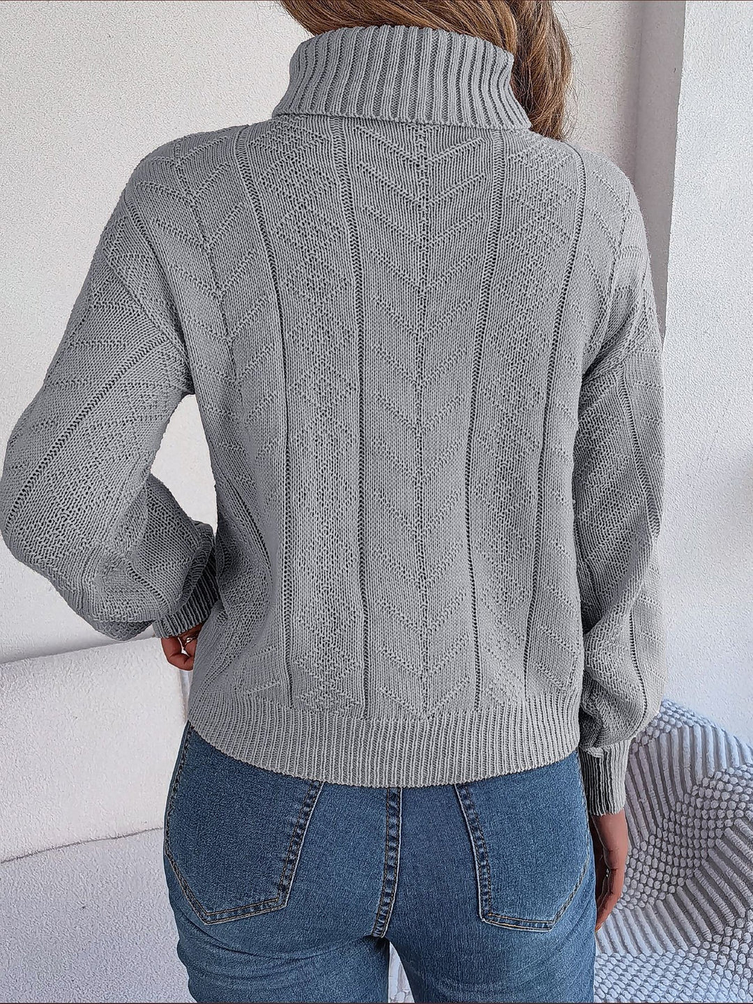 Zopfpullover Damen | Rollkragen & Zopfmuster