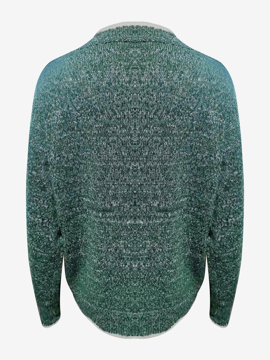 Strickpullover Damen | V-Ausschnitt mit Wellenkante 20