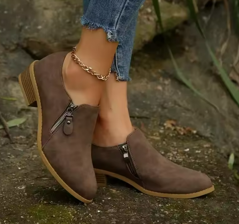 Stiefeletten Damen | Seitenreißverschluss & Bequemer Sitz
