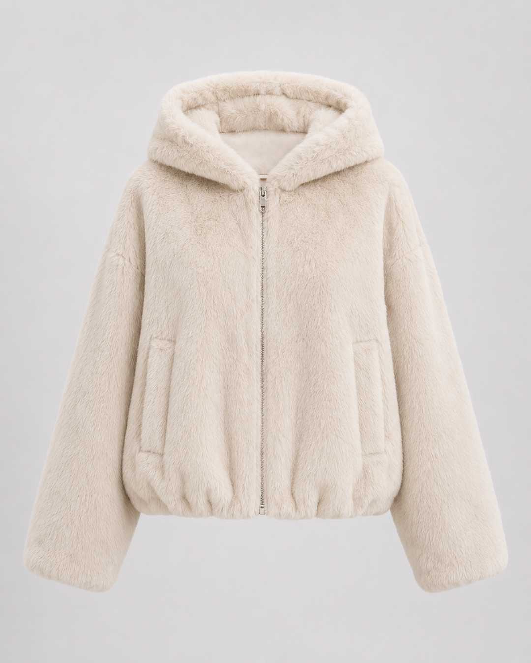 Kunstfelljacke Damen | Kuschelig Warm & Mit Kapuze