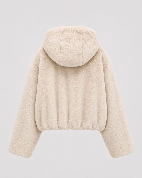 Kunstfelljacke Damen | Kuschelig Warm & Mit Kapuze