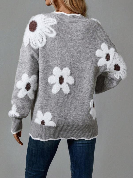 Pullover Damen | V-Ausschnitt & Lockere Passform
