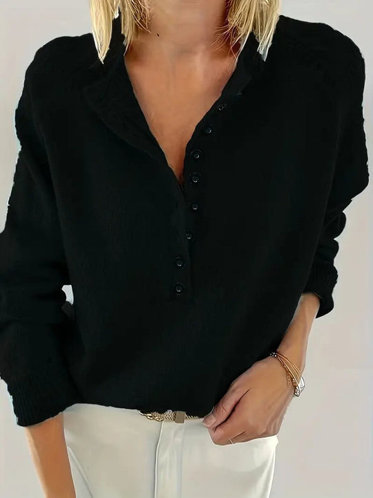 Strickpullover Damen | Knopfleiste & Weicher Strick 10