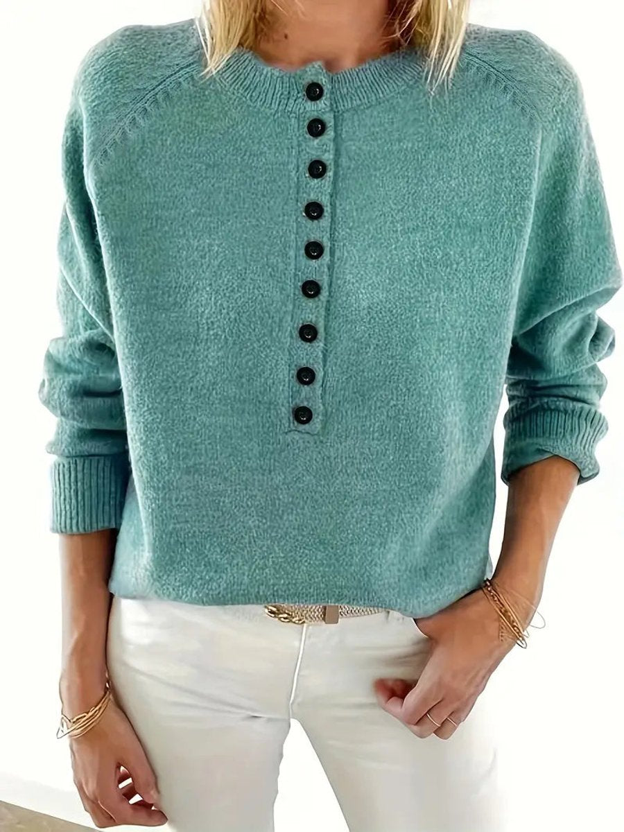 Strickpullover Damen | Knopfleiste & Weicher Strick 2