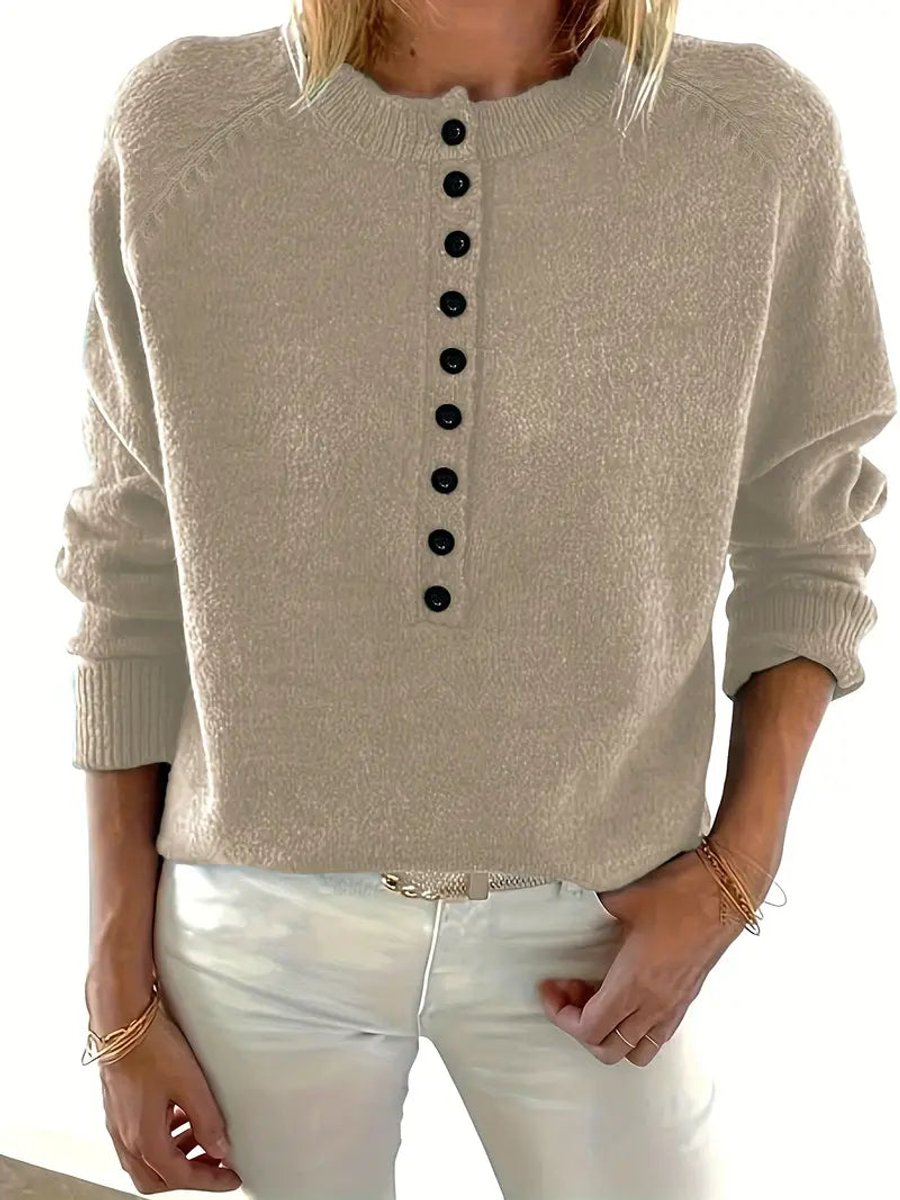 Strickpullover Damen | Knopfleiste & Weicher Strick 5