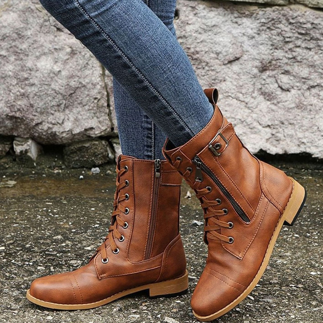 Damen-Schnürboots mit praktischem Verschluss für den Alltag