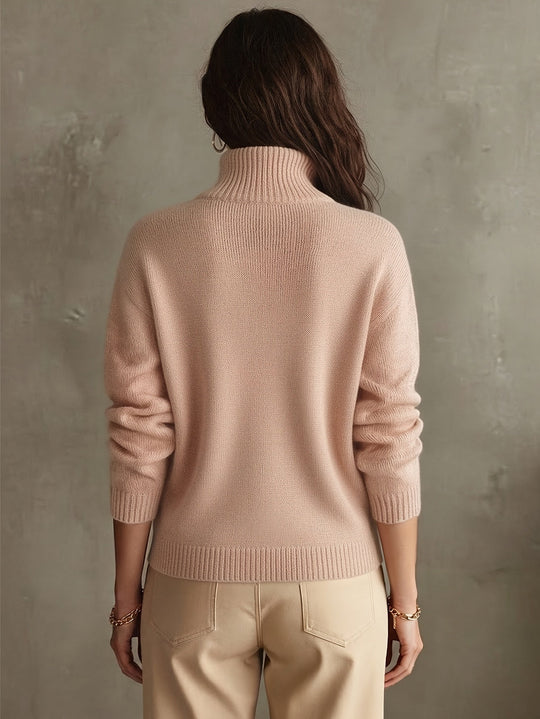 Quarter-Zip Pullover Damen | Stehkragen & Weicher Tragekomfort